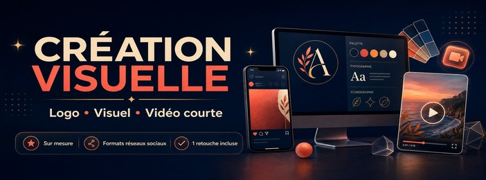 Visuel de Création logo / visuel ou vidéo sur mesure