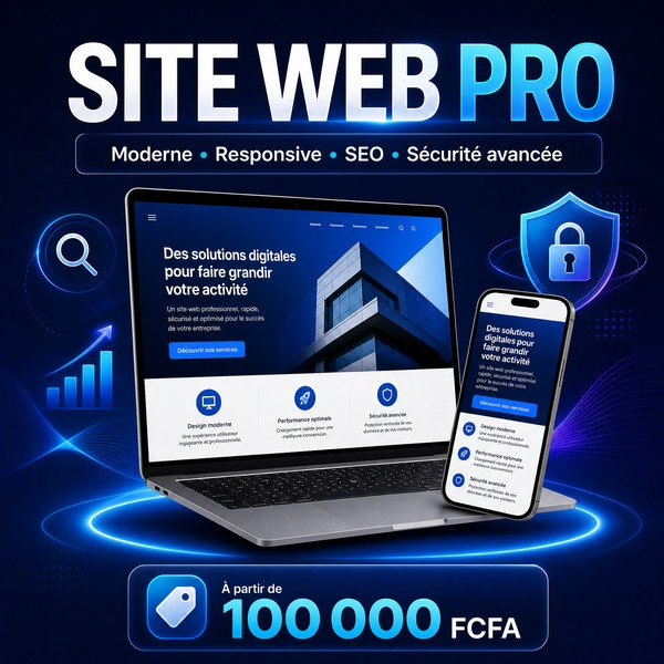 Visuel de Site web Pro